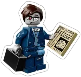 Homme d'affaires zombie