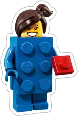 Blue Brick Suit Girl