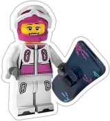 La snowboardeuse