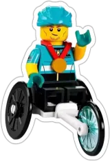 Athlète en fauteuil roulant